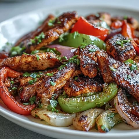Freshly sliced avocado and pico de gallo topping a hot Sheet Pan Fajita Bowl dinner.