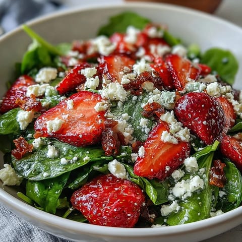 Fresh Strawberry Spinach Salad