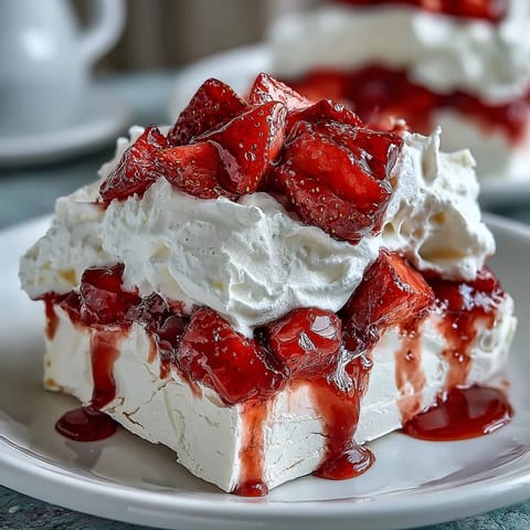 Strawberry Pavlova Whipped Cream