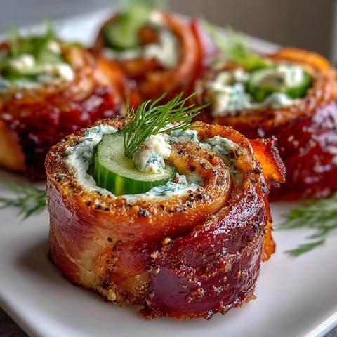 Creamy ham roll-ups with tangy pickles make an irresistible gluten-free appetizer for any gathering.