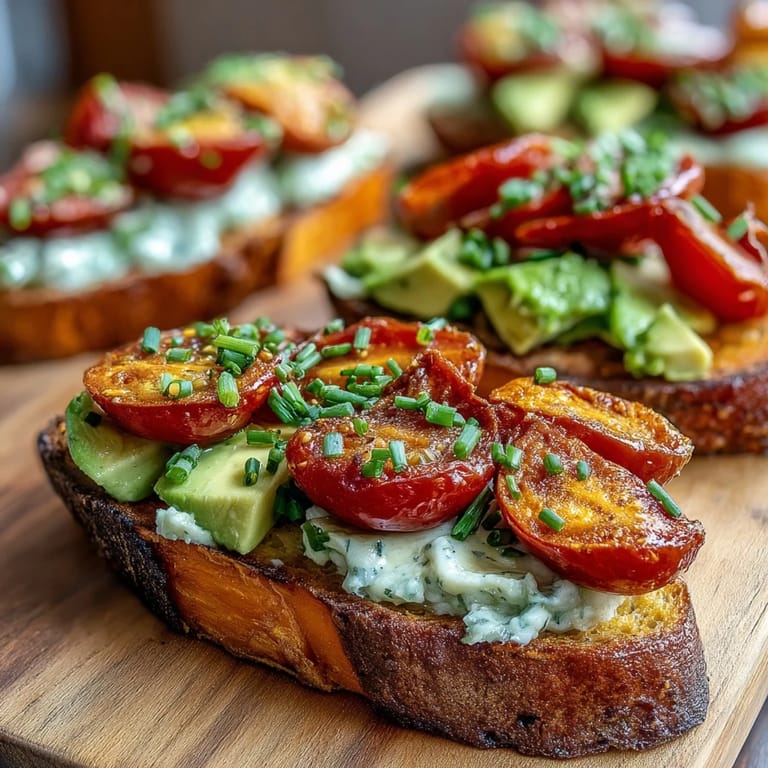 Colorful and healthy sweet potato toast options, showcasing creative topping combinations.
