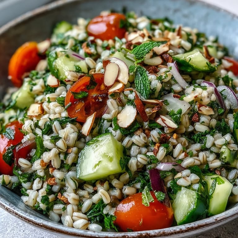 Taste summer in this refreshing Barley and Herb Salad, a delicious side.