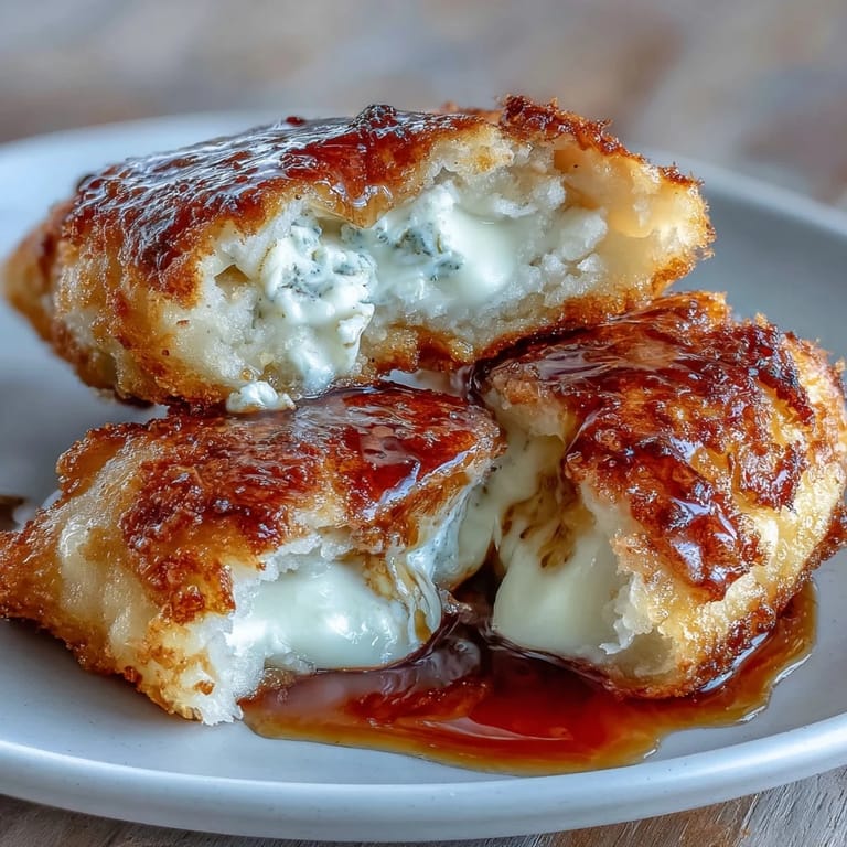 Serving of Chīzu Imomochi garnished with sesame seeds and fresh scallions.