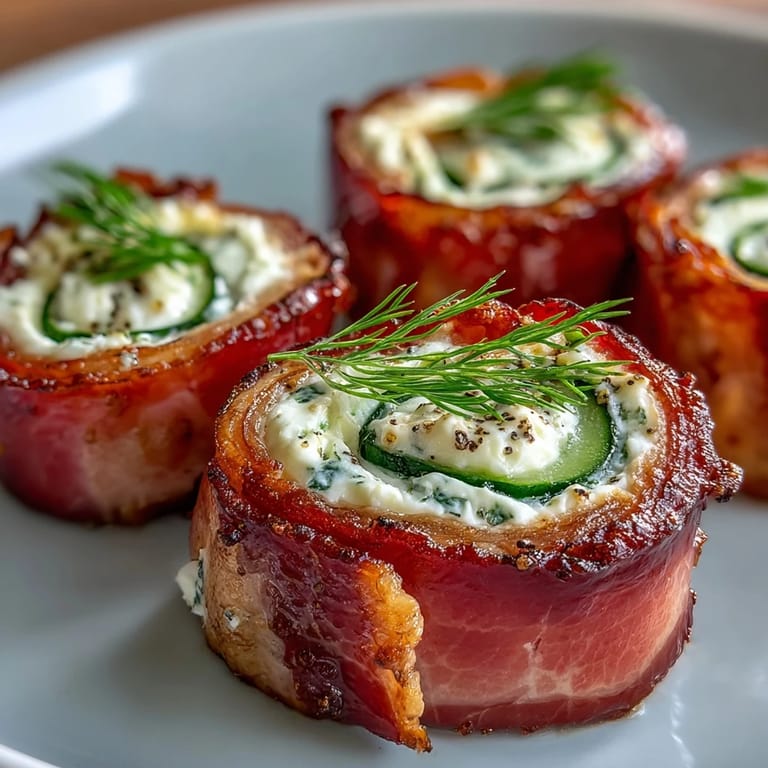 Smoky ham and dill pickle pinwheels with rich cream cheese filling are easy, no-cook party snacks.