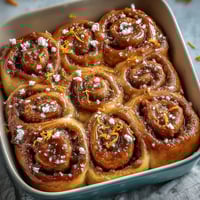 Fluffy orange rolls with fresh zest, perfect for a sweet breakfast or brunch treat.  
